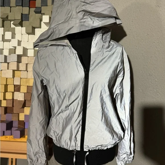 Fashion Nova Jackets Coats Womens Silver Glow Cropped Jacket